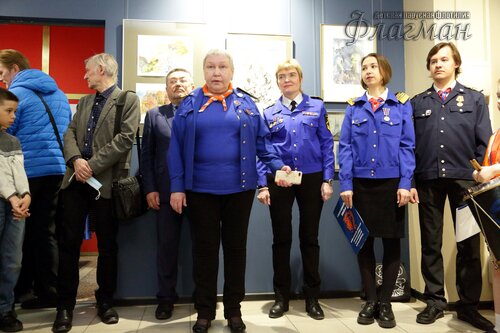 Открытие выставки работ  художника-иллюстратора Евгении Ивановны Стерлиговой YE1A0552